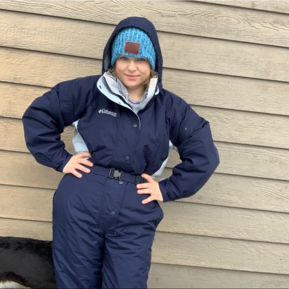 Columbia Navy Blue Ski Snow Suit Womens 